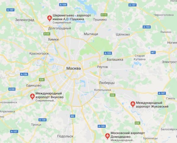 Карта метро аэропорт жуковский